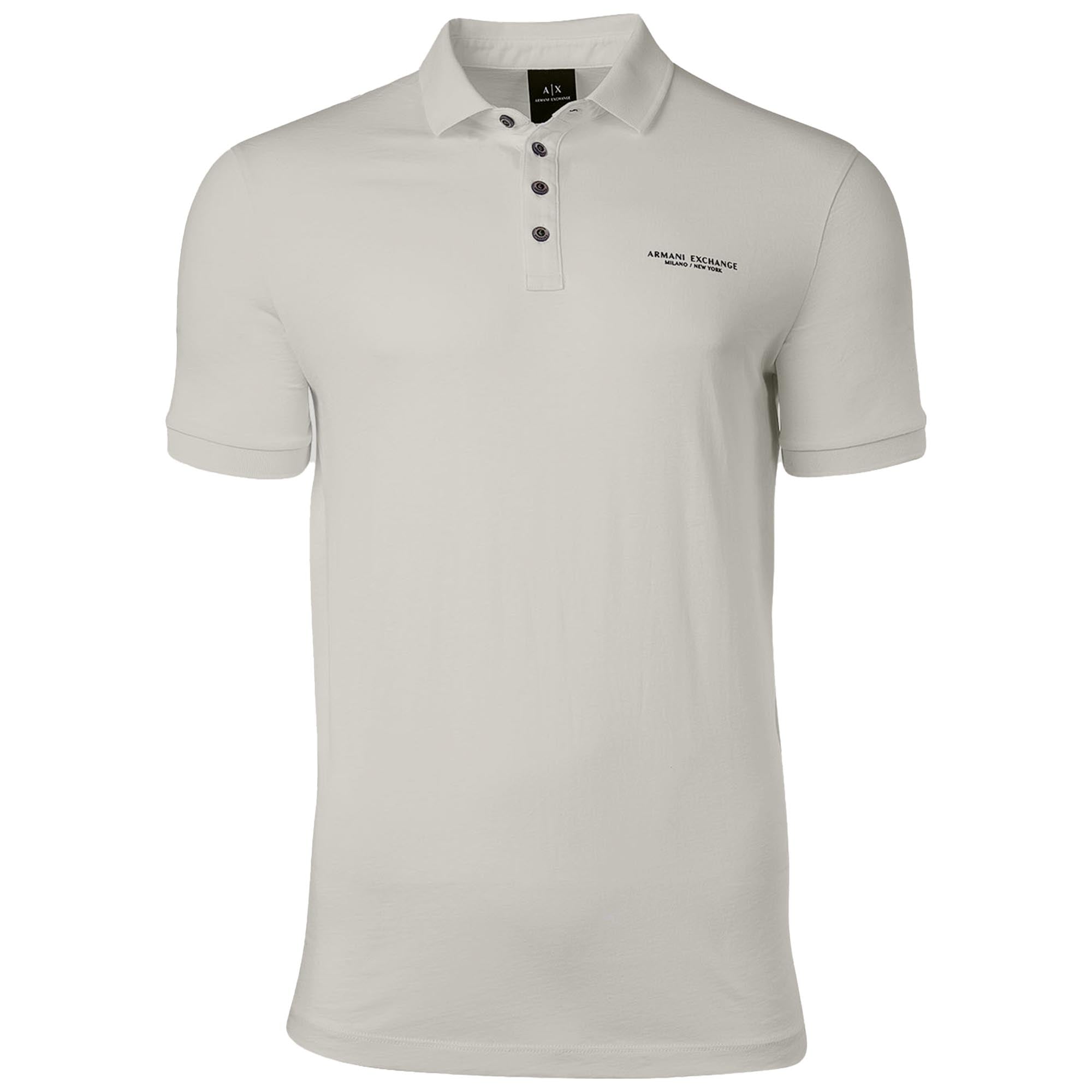A|X ARMANI EXCHANGE Herren Poloshirt - Schriftzug, Slim fit, Cotton Stretch