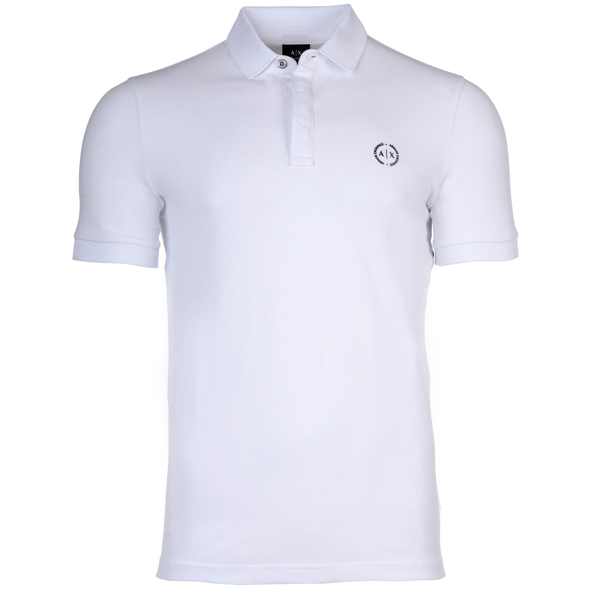 A|X ARMANI EXCHANGE Men's Polo Shirt - Slim fit, Solid Color, Cotton Stretch