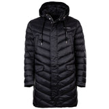 A|X ARMANI EXCHANGE Men's Down Coat - Quilted Jacket, Zip, Hood, Logo Print