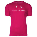 A|X ARMANI EXCHANGE Herren T-Shirt - Schriftzug, Rundhals, Cotton Stretch