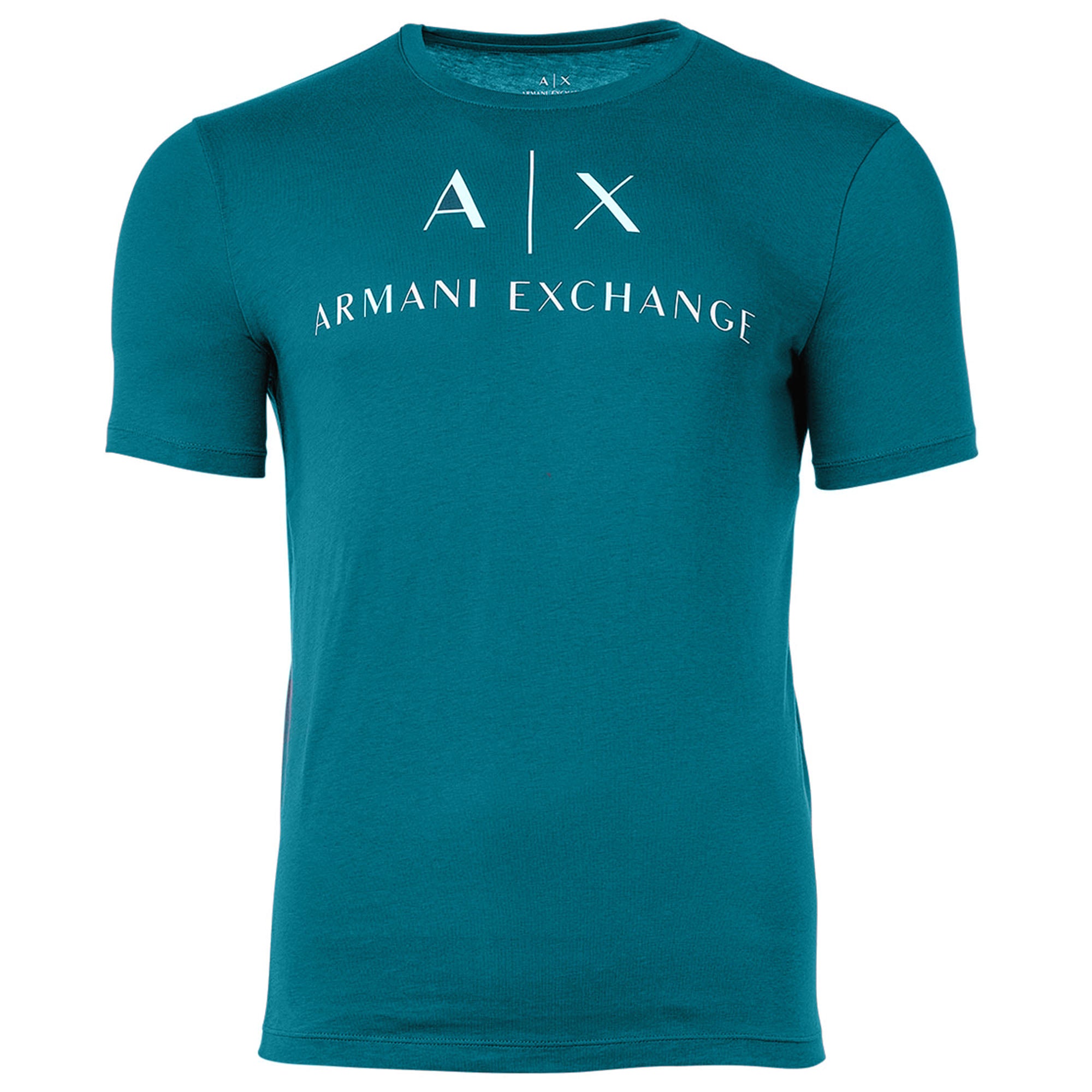 A|X ARMANI EXCHANGE Herren T-Shirt - Schriftzug, Rundhals, Cotton Stretch