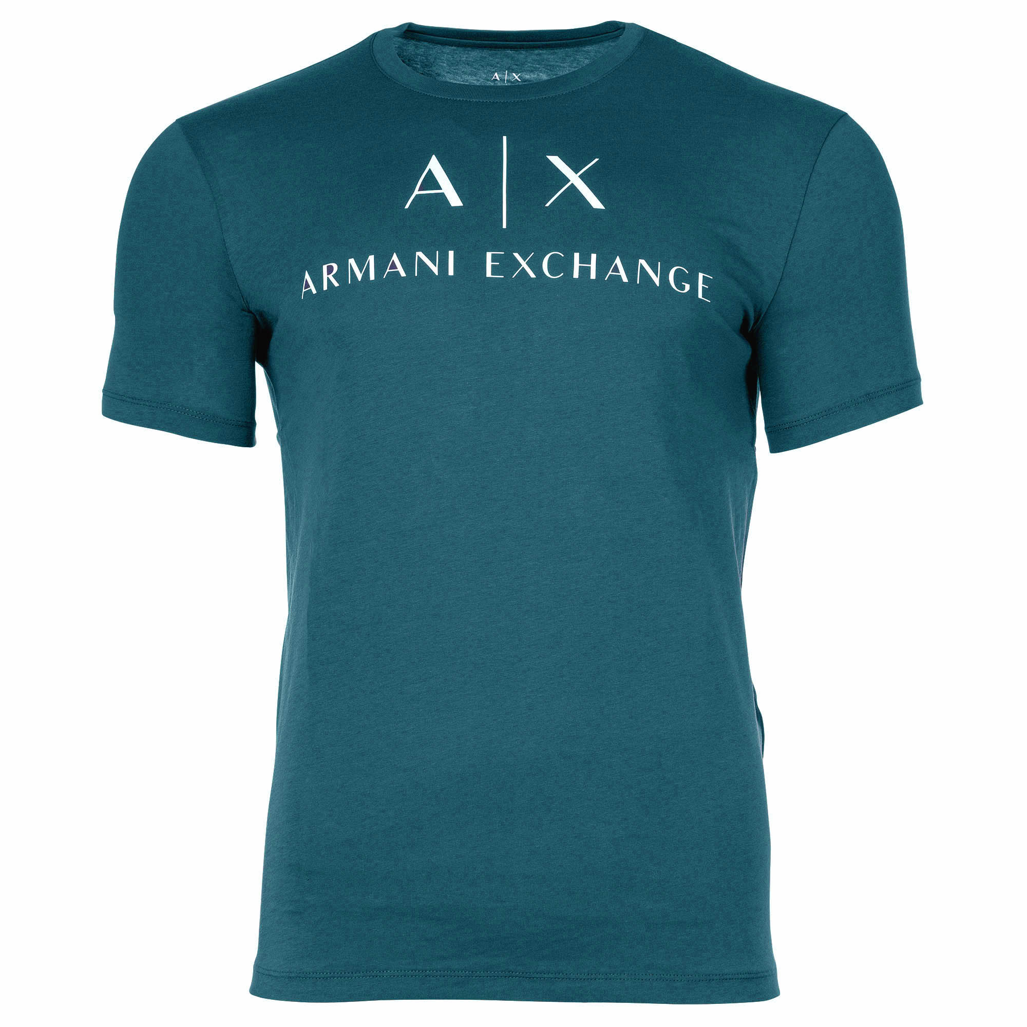 A|X ARMANI EXCHANGE Herren T-Shirt - Schriftzug, Rundhals, Cotton Stretch