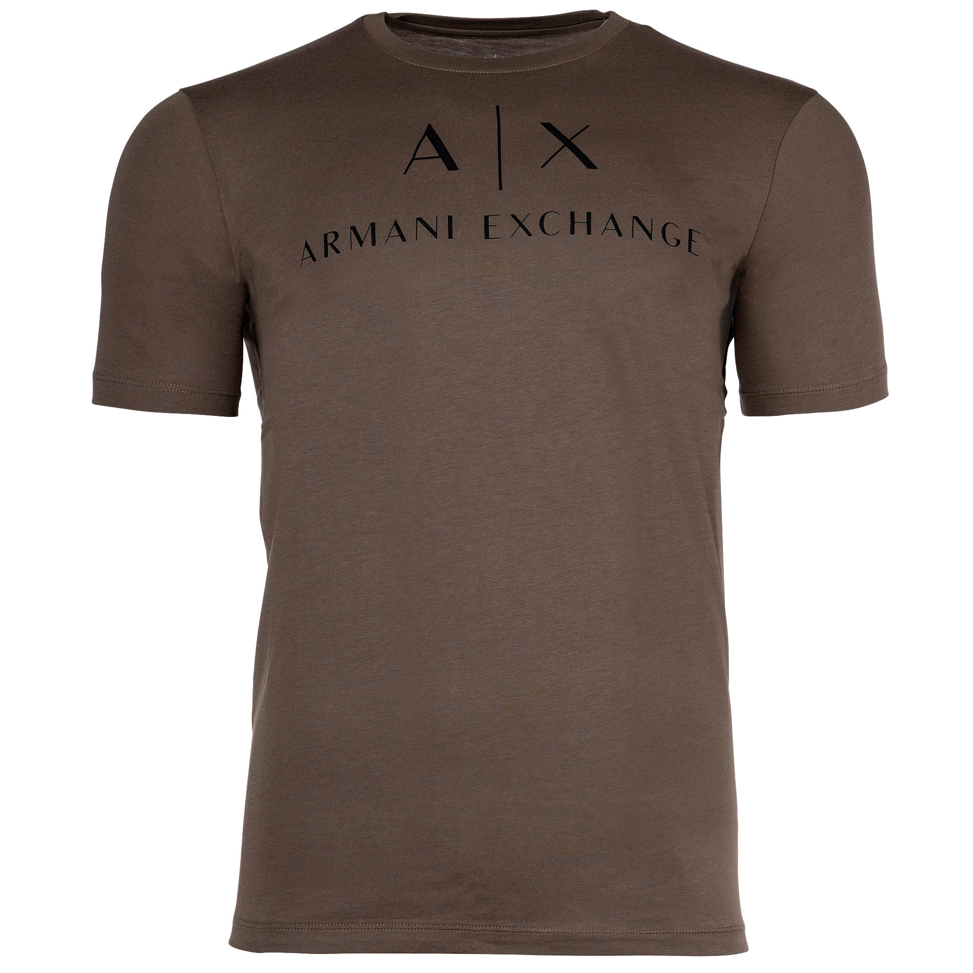 A|X ARMANI EXCHANGE Herren T-Shirt - Schriftzug, Rundhals, Cotton Stretch