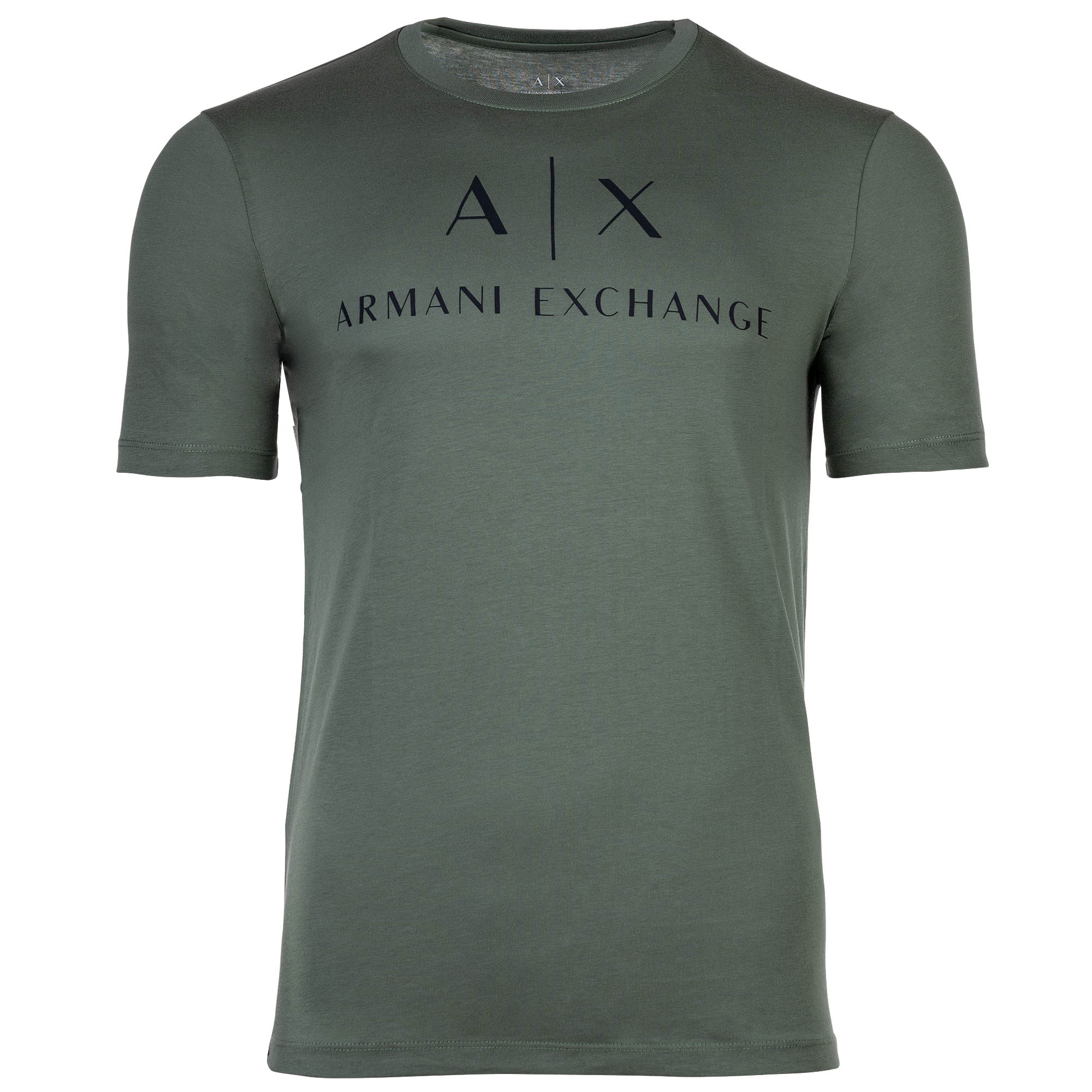 A|X ARMANI EXCHANGE Herren T-Shirt - Schriftzug, Rundhals, Cotton Stretch