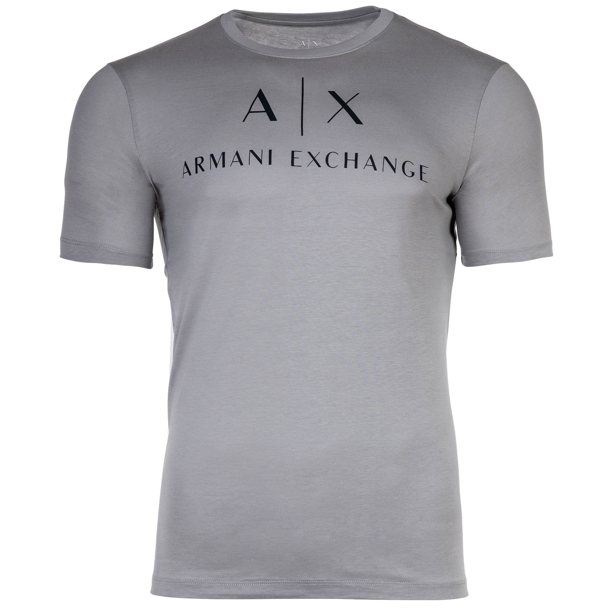 A|X ARMANI EXCHANGE Herren T-Shirt - Schriftzug, Rundhals, Cotton Stretch