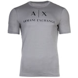 A|X ARMANI EXCHANGE Herren T-Shirt - Schriftzug, Rundhals, Cotton Stretch