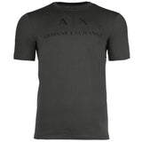 A|X ARMANI EXCHANGE Herren T-Shirt - Schriftzug, Rundhals, Cotton Stretch