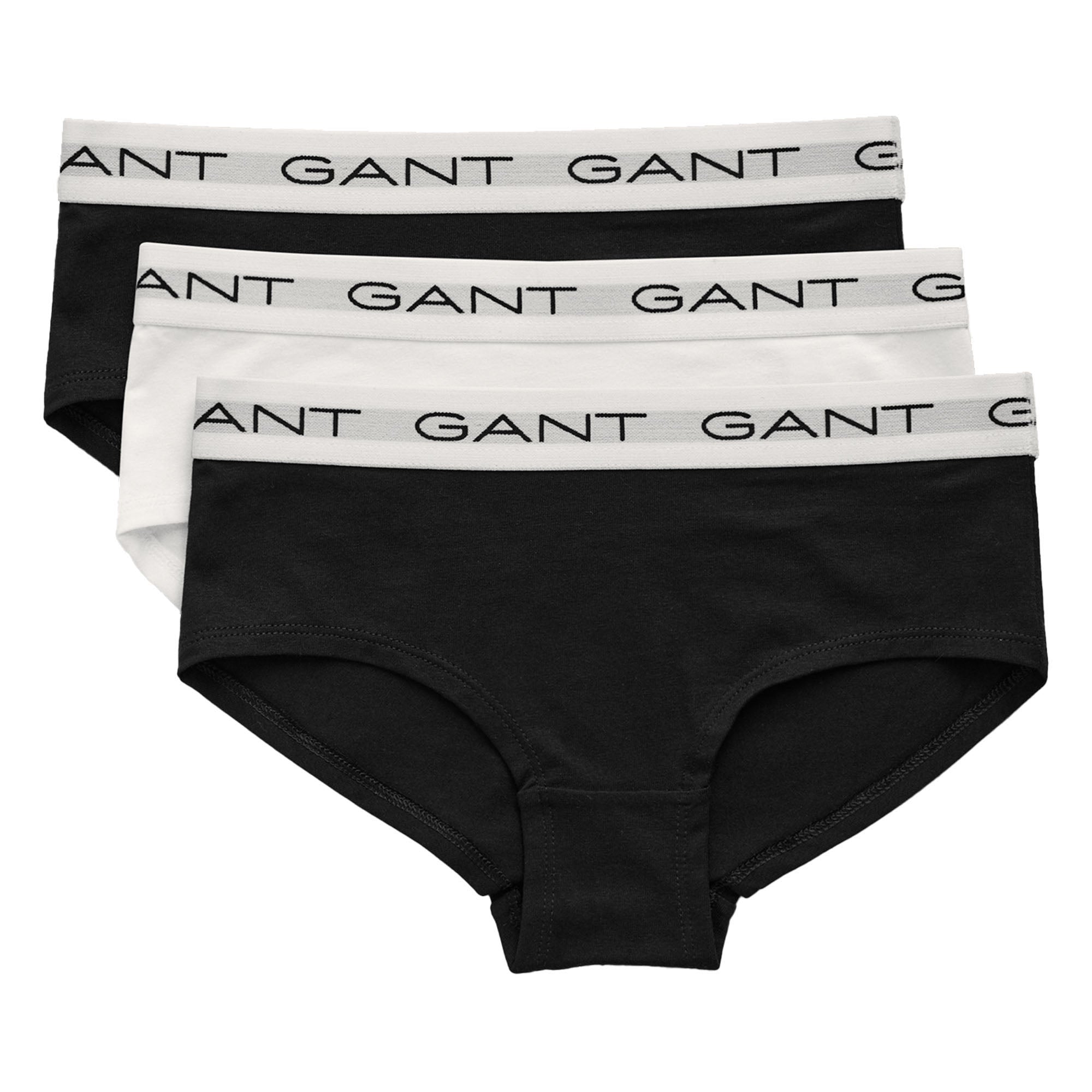 GANT Mädchen Slips, 3er Pack - HIPSTER BRIEFS 3-PACK, Hüftslip, Cotton Stretch
