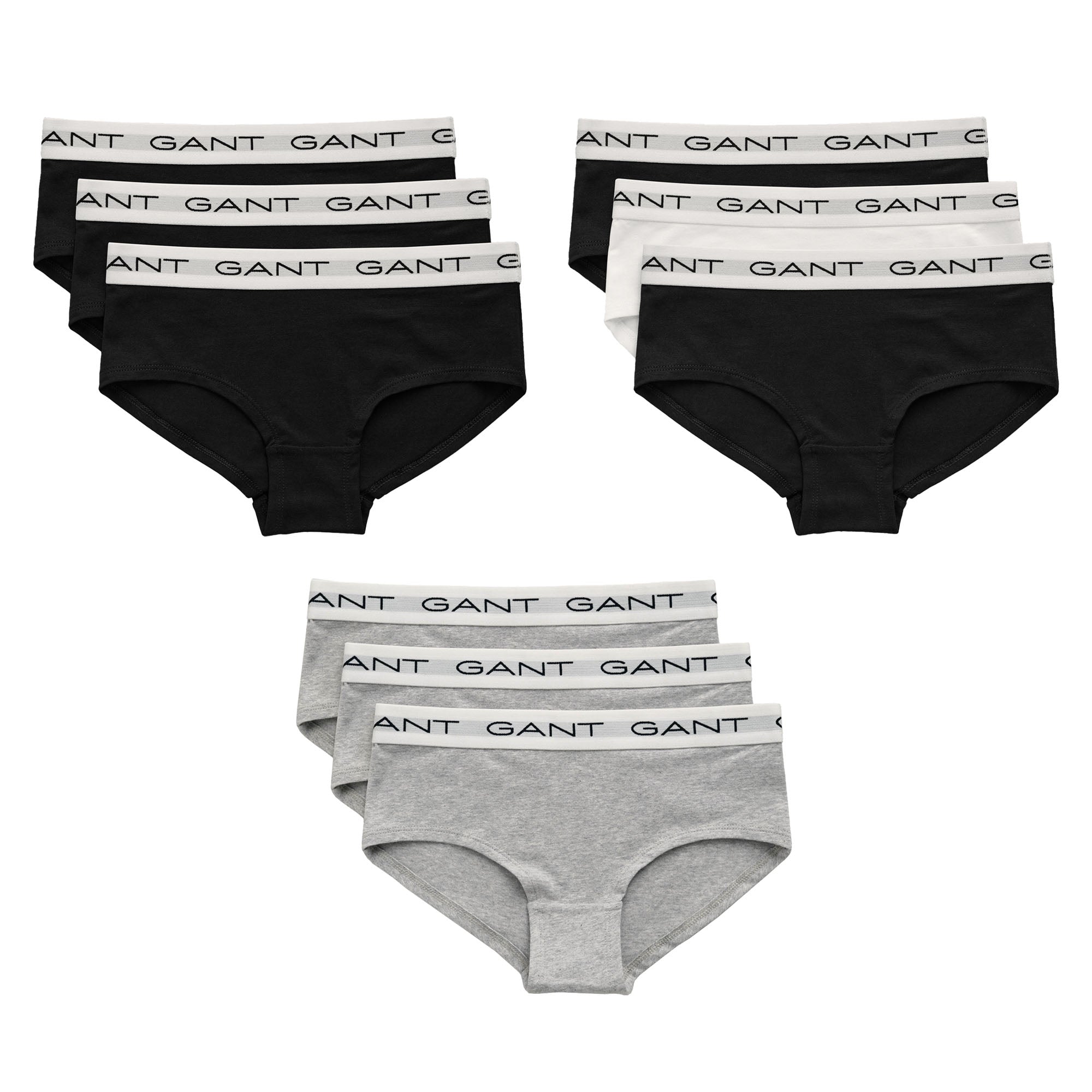 GANT girls' briefs, 3-pack - HIPSTER BRIEFS 3-PACK, hipster briefs, cotton stretch