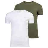 GANT Herren T-Shirt, 2er Pack - V-NECK T-SHIRT 2-PACK, V-Ausschnitt, kurzarm, Cotton