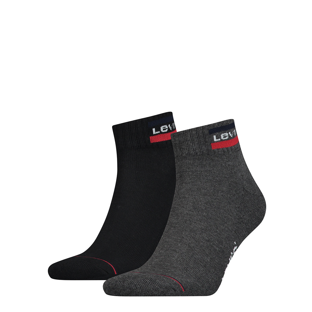 Levi's Unisex Sportsocken, Vorteilspack - Mid Cut SPRTWR, Logo, einfarbig