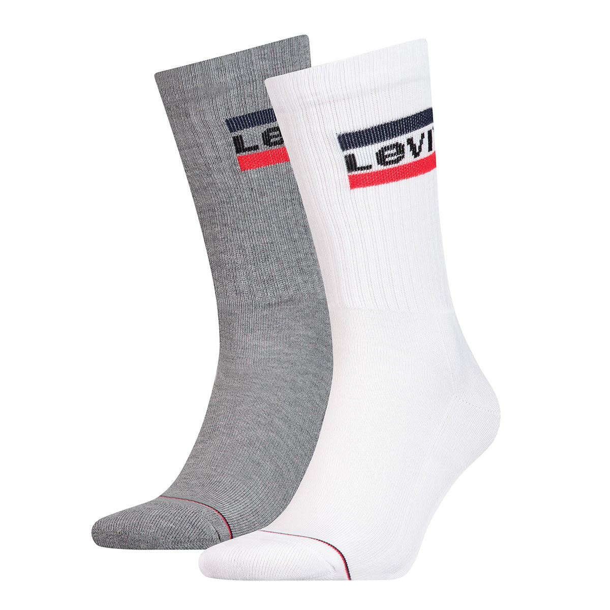 Levi's Unisex Pack Sports Socks - Regular Cut SPRTWR, Logo, Unicolor