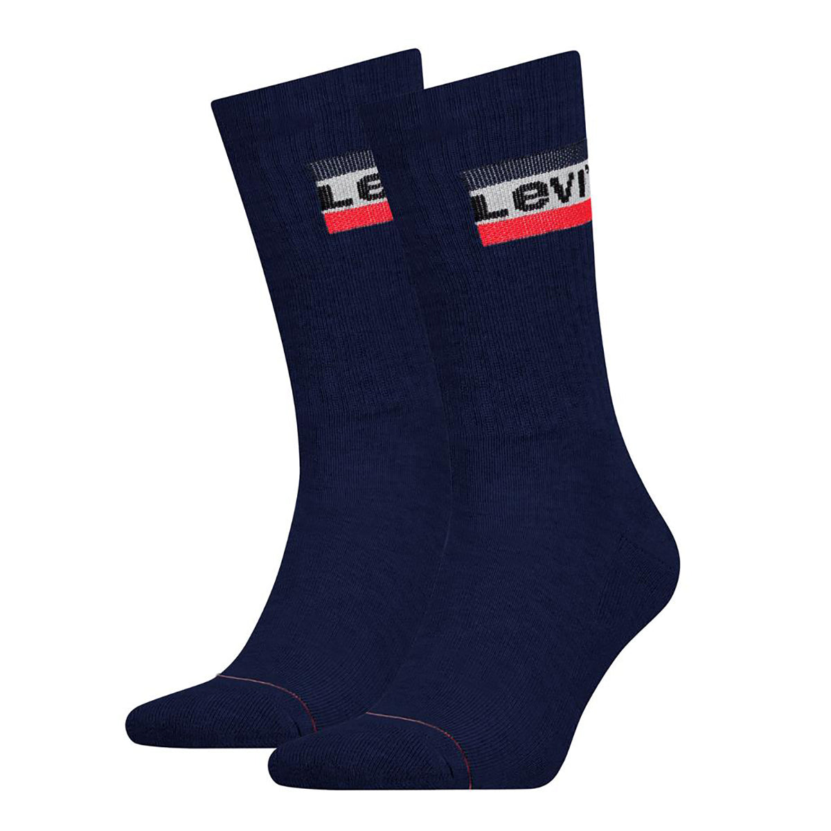 Levi's Unisex Pack Sports Socks - Regular Cut SPRTWR, Logo, Unicolor