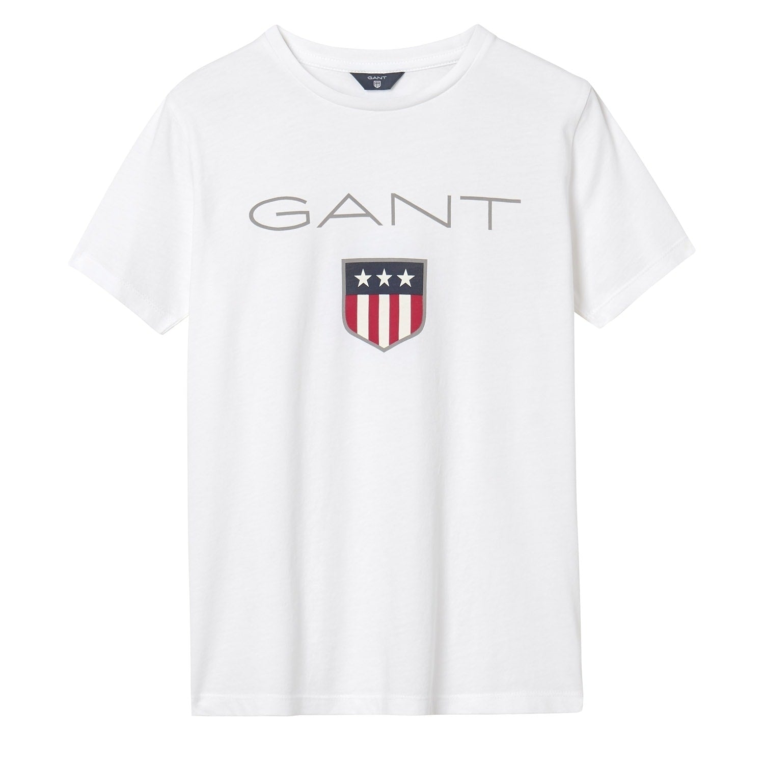 GANT Jungen T-Shirt - Teen Boys SHIELD Logo, Kurzarm, Rundhals, Baumwolle, uni
