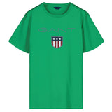 GANT Jungen T-Shirt - Teen Boys SHIELD Logo, Kurzarm, Rundhals, Baumwolle, uni