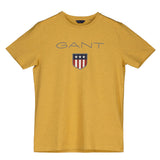GANT Jungen T-Shirt - Teen Boys SHIELD Logo, Kurzarm, Rundhals, Baumwolle, uni
