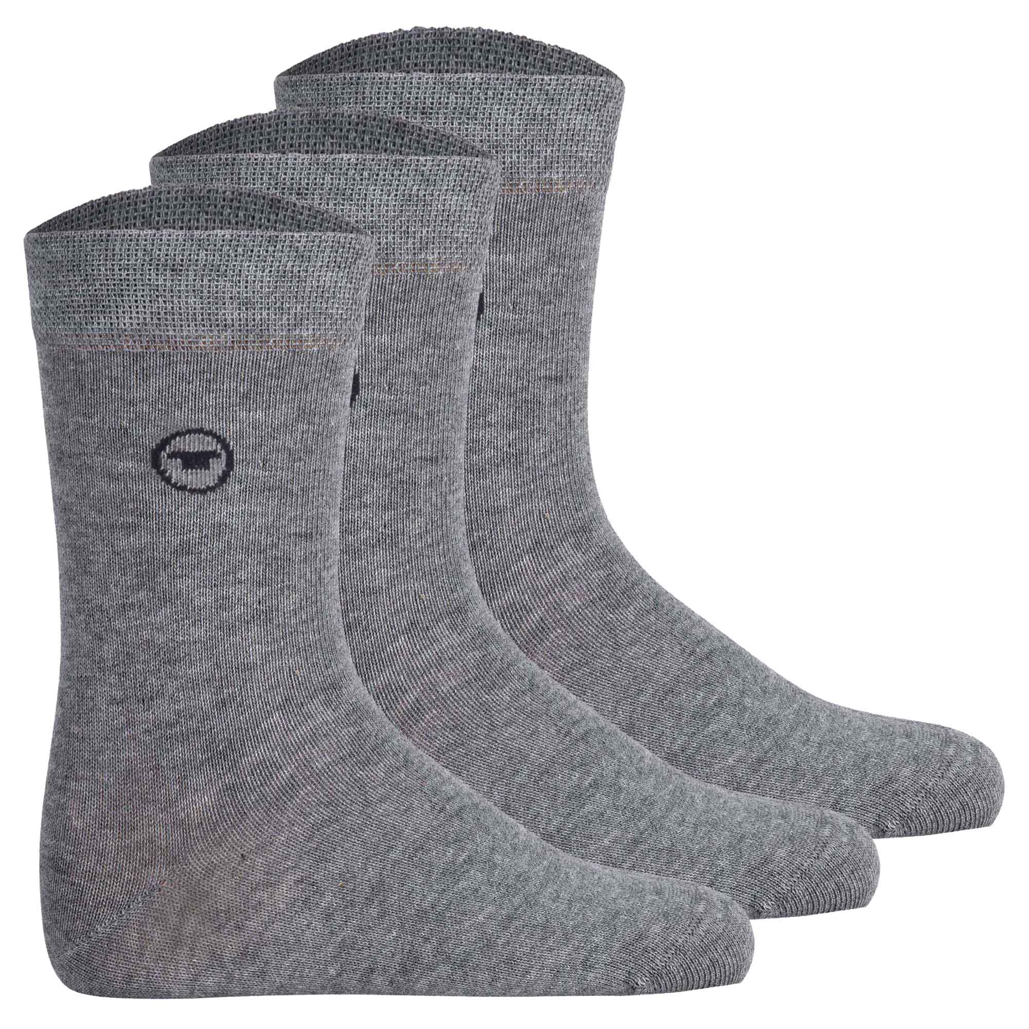 TOM TAILOR Unisex Kinder Socken, 3er Pack - Strümpfe, Baumwolle, Logo, einfarbig