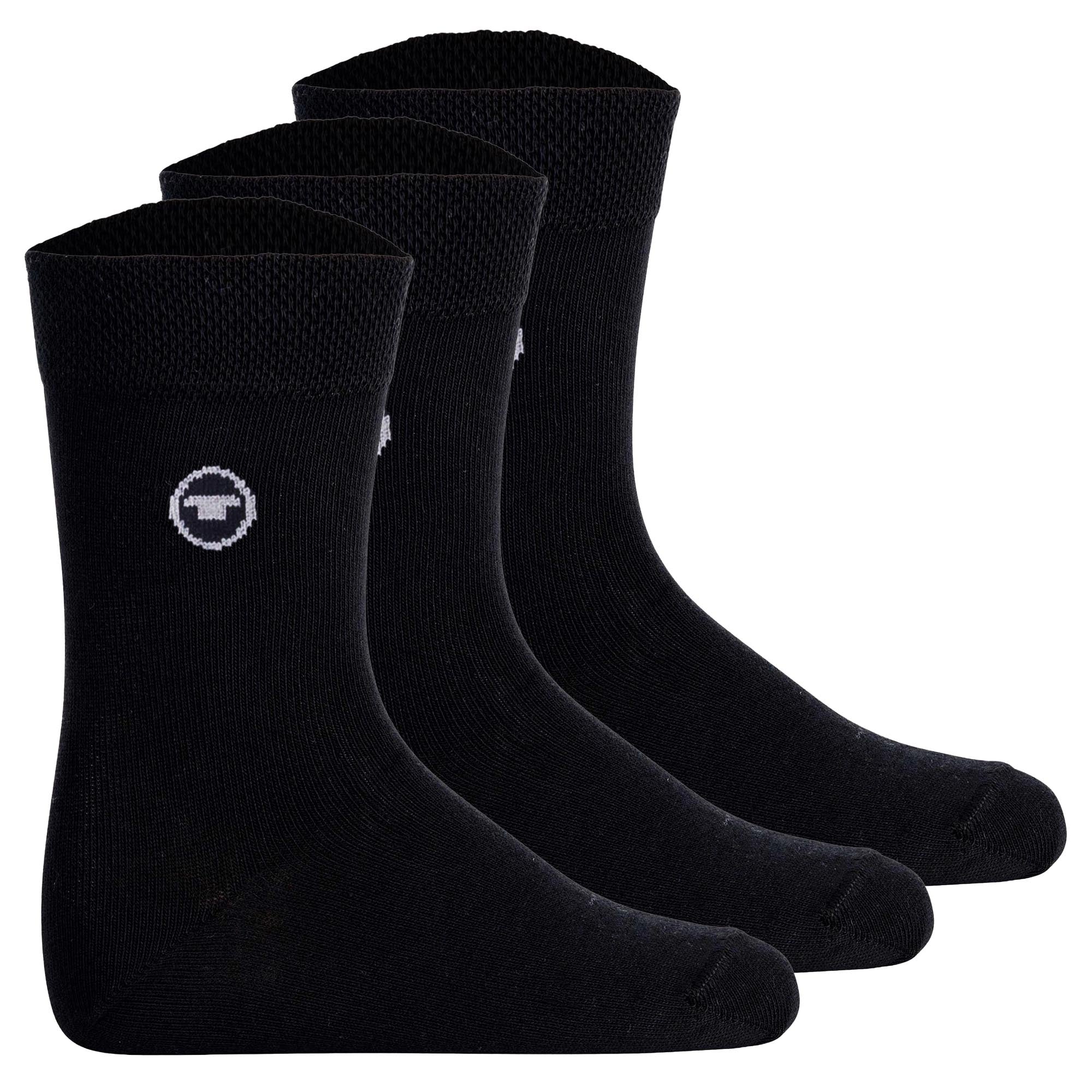 TOM TAILOR Unisex Kids Socks, 3-Pack - Socks, Cotton, Logo, solid color