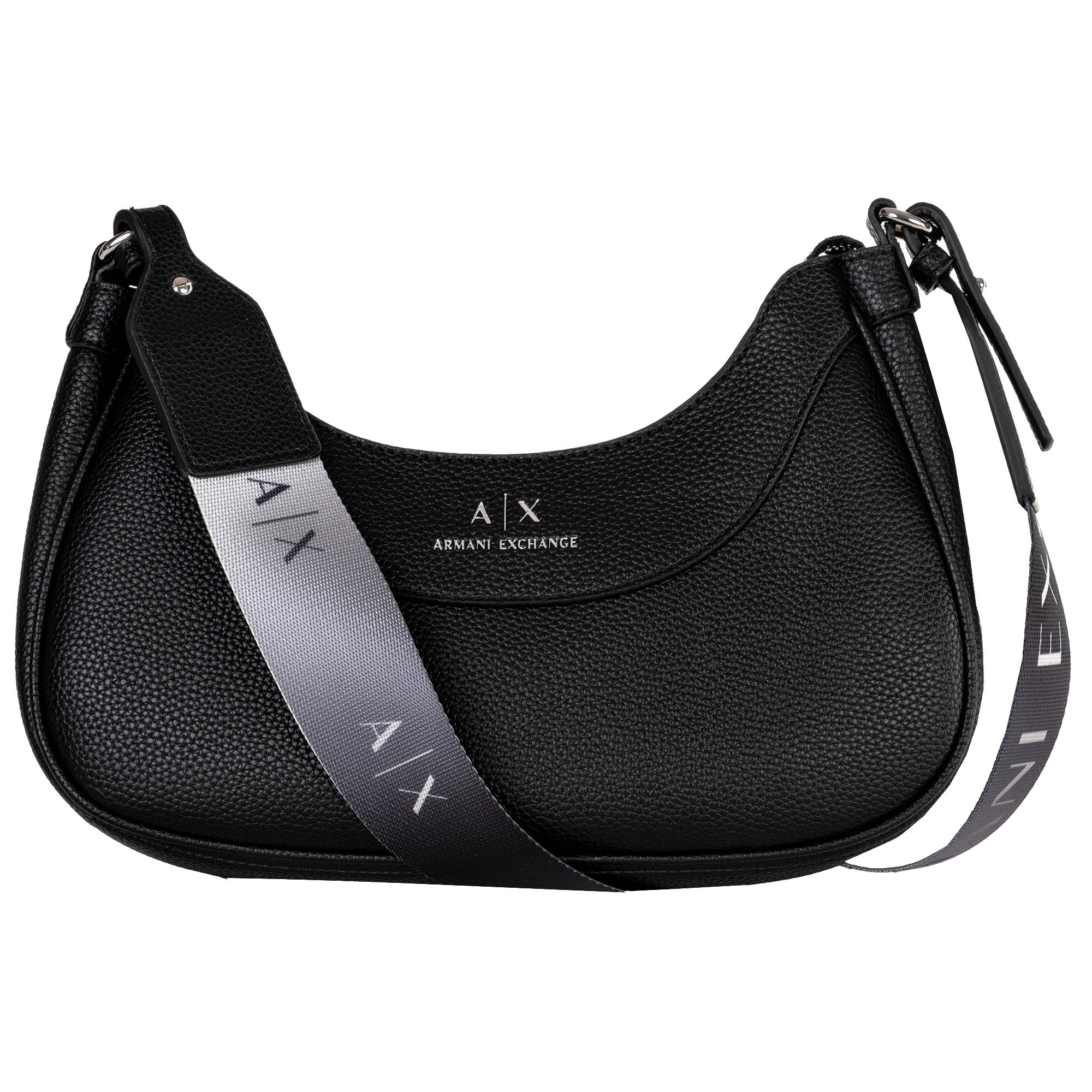 A|X ARMANI EXCHANGE women's shoulder bag – Wave, hobo bag, logo, 12x28x5cm (HxWxD)
