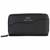 A|X ARMANI EXCHANGE Women's Wallet - Wave Zip Around, Logo, 10.5x18.5x2.5cm (HxWxD)