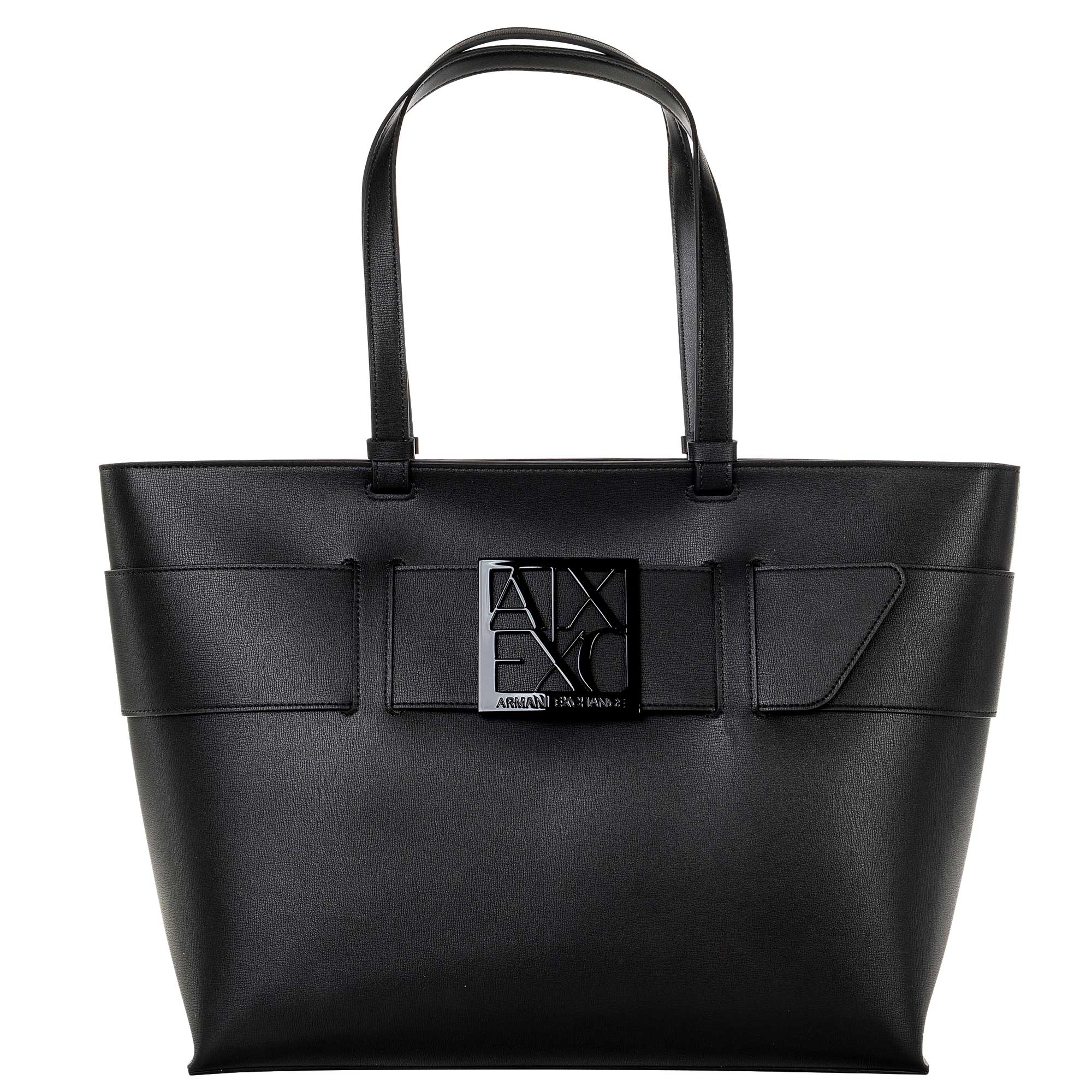 A|X ARMANI EXCHANGE Damen Handtasche - Susy Shopping M, Logo-Schnalle, 28x34x13cm (HxBxT)