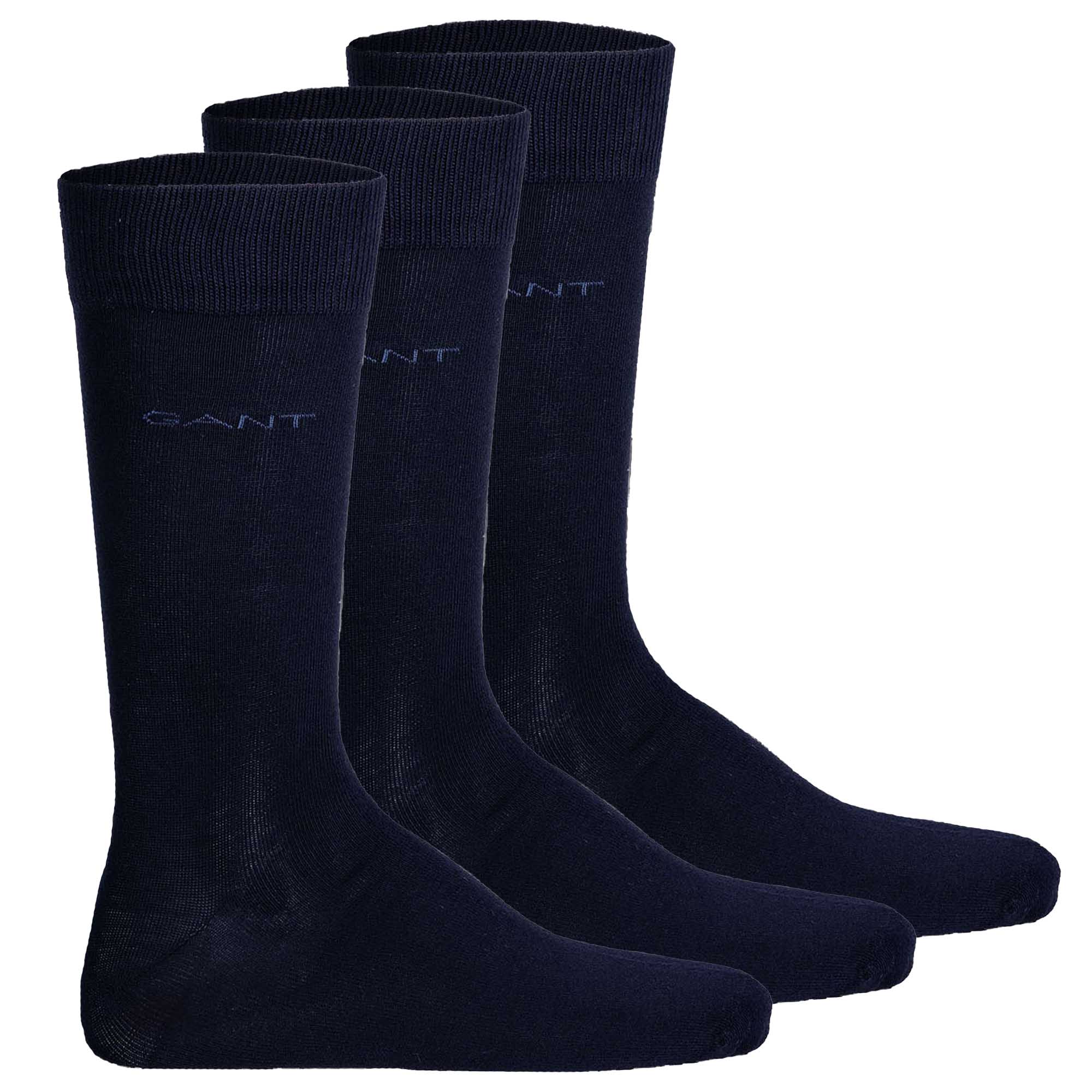 GANT Herren Socken, 3er Pack - Soft Cotton Socks, Strümpfe, einfarbig
