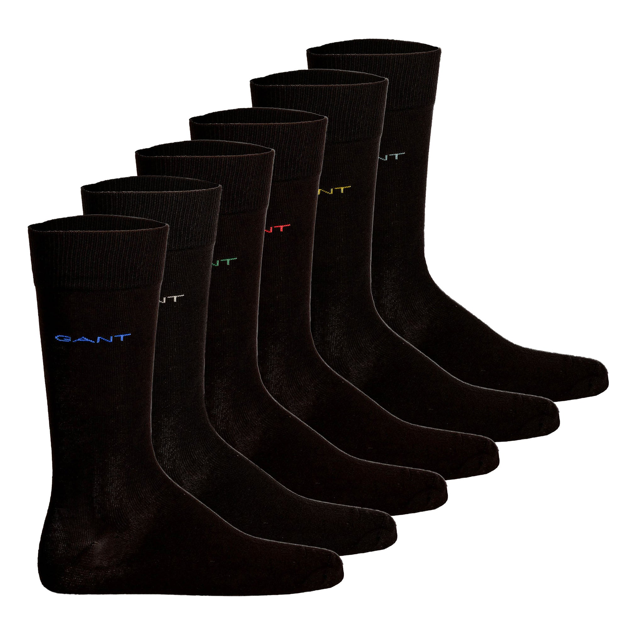 GANT Herren Socken, 6er Pack - Soft Cotton Socks, Strümpfe, Logo, einfarbig