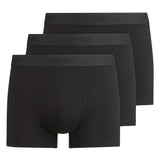 OLYMP Herren Boxershorts, 3er Pack - Trunks, Cotton Stretch, Logo, einfarbig