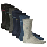 TOM TAILOR men's socks, 7-pack - 7-Days Box, gift box, stripes, small print