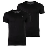 DIESEL Men's T-Shirt 2 Pack- UMTEE-MICHAEL-TUBE, V neck, short sleeve, Logo