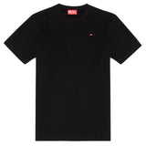 DIESEL Herren T-Shirt - T-JUST-MICRODIV, Kurzarm, Rundhals, Baumwolle, einfarbig