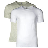 MOSCHINO Men's T-shirt 2-pack - Crew Neck, Stretch Cotton, solid colour