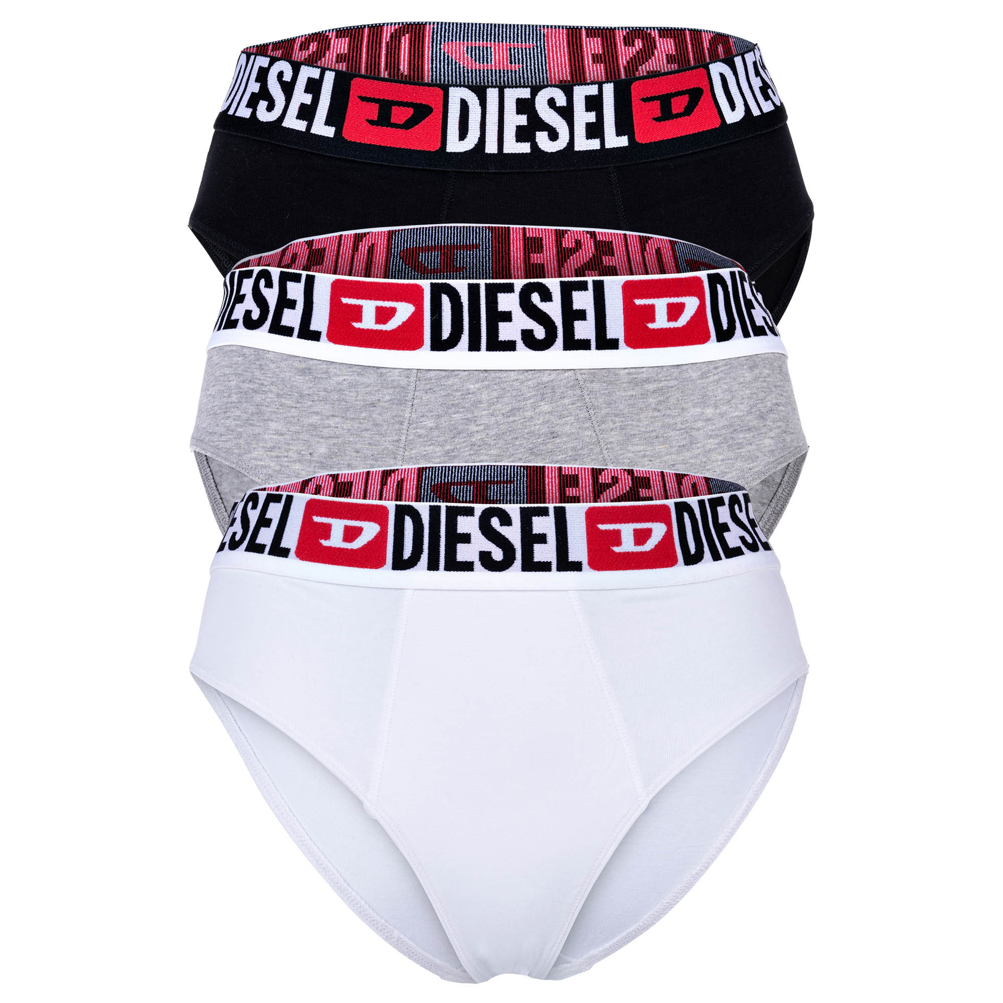 DIESEL Damen Slips, 3er Pack - UFPN-BLANCA-THREEPACK, Panties, Cotton Stretch, Logobund