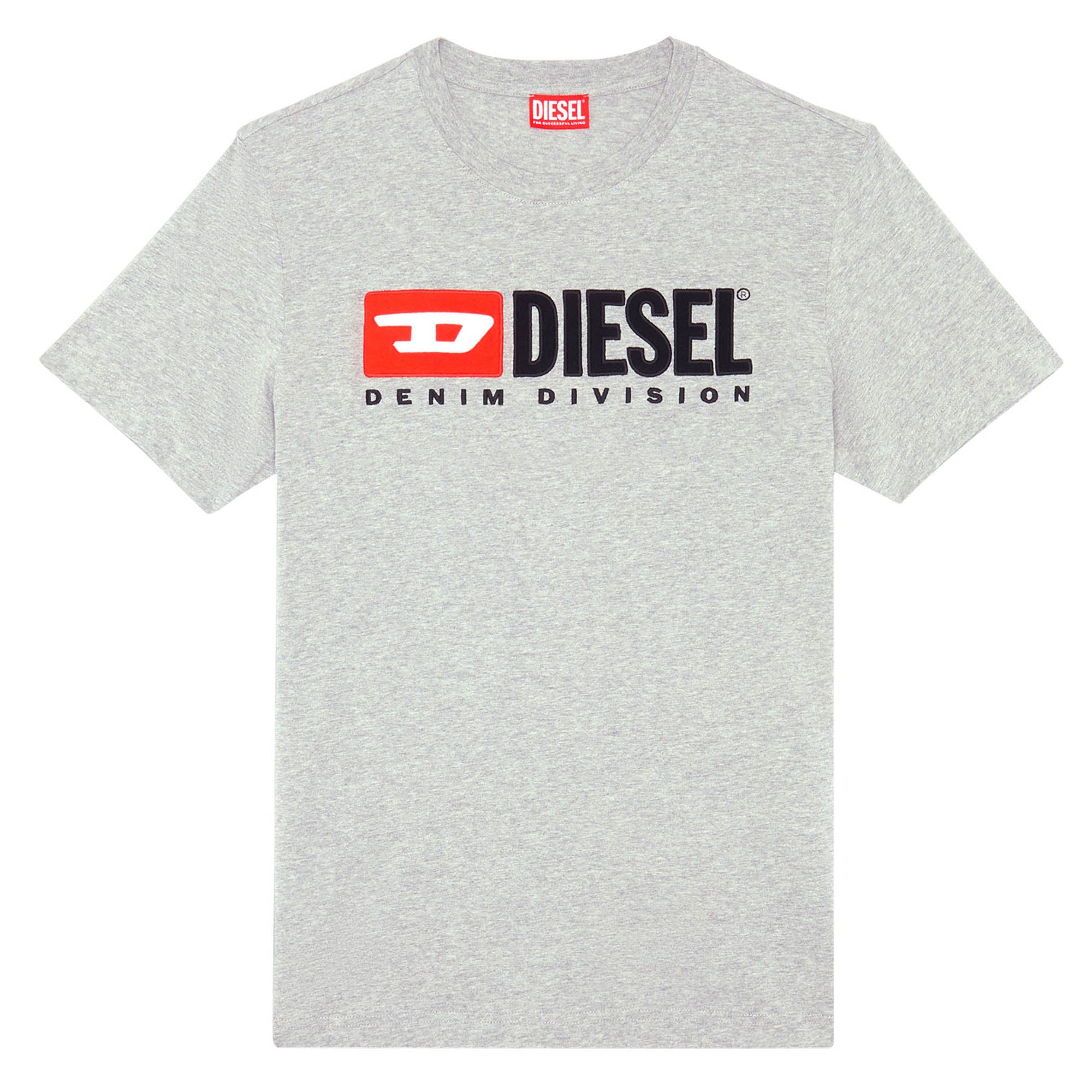 DIESEL men's T-shirt - T-BOXT-DIV, short sleeves, round neck, cotton, logo, plain