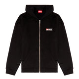 DIESEL Herren Sweatjacke - S-BOXT-HOOD-ZIP-DIV SWEAT, Kapuze, Zipper, Baumwolle