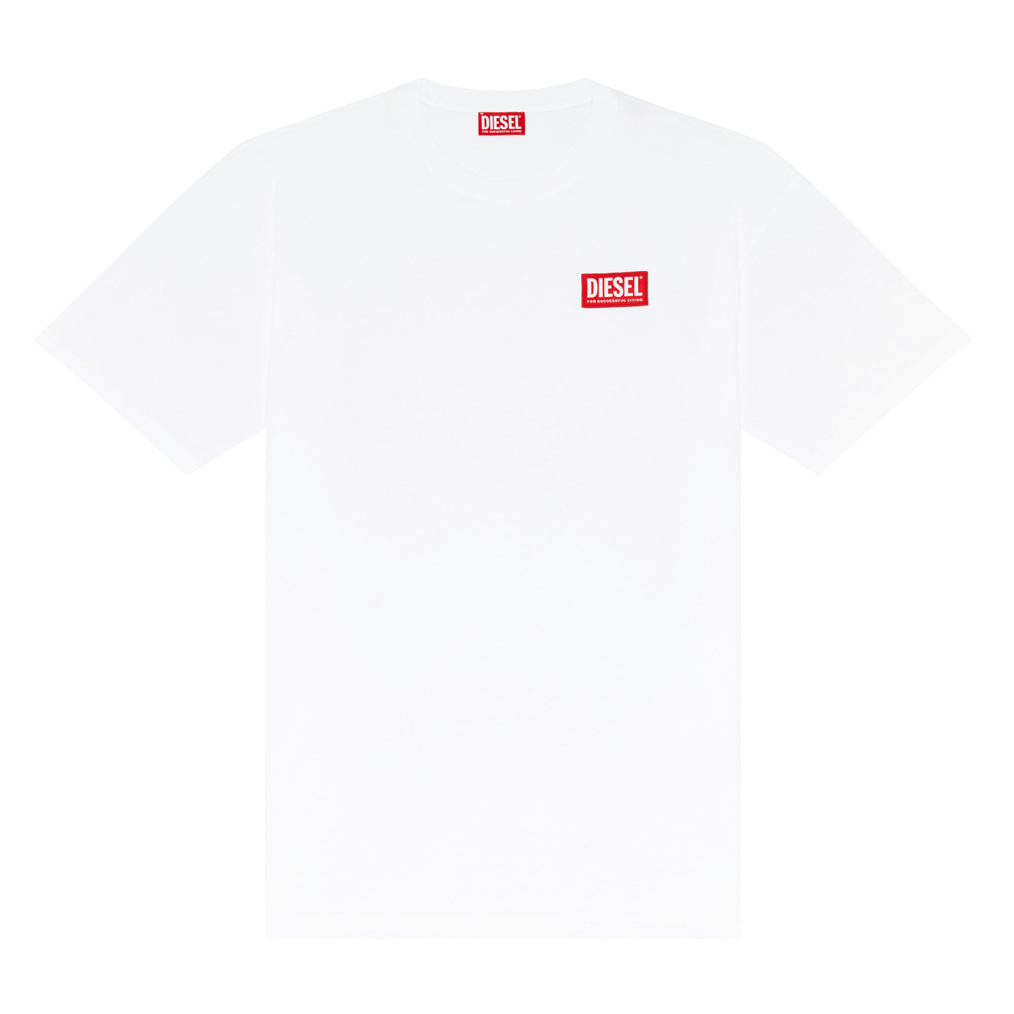 DIESEL Men's T-shirt - T-BOXT-LAB, short sleeve, round neck, cotton, logo, single-coloured