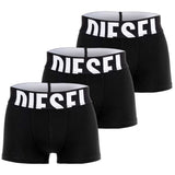DIESEL Men Boxer Shorts, 3-pack - UMBX-DAMIENTHREEPACK, Trunks, Cotton Stretch, Big Logo