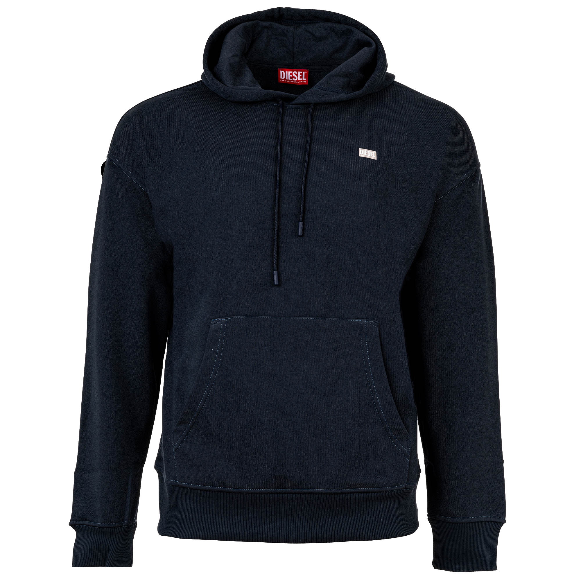 DIESEL Herren Hoodie - ROB HOOD, Sweatshirt, Kapuze, Logo, Baumwoll-Mix