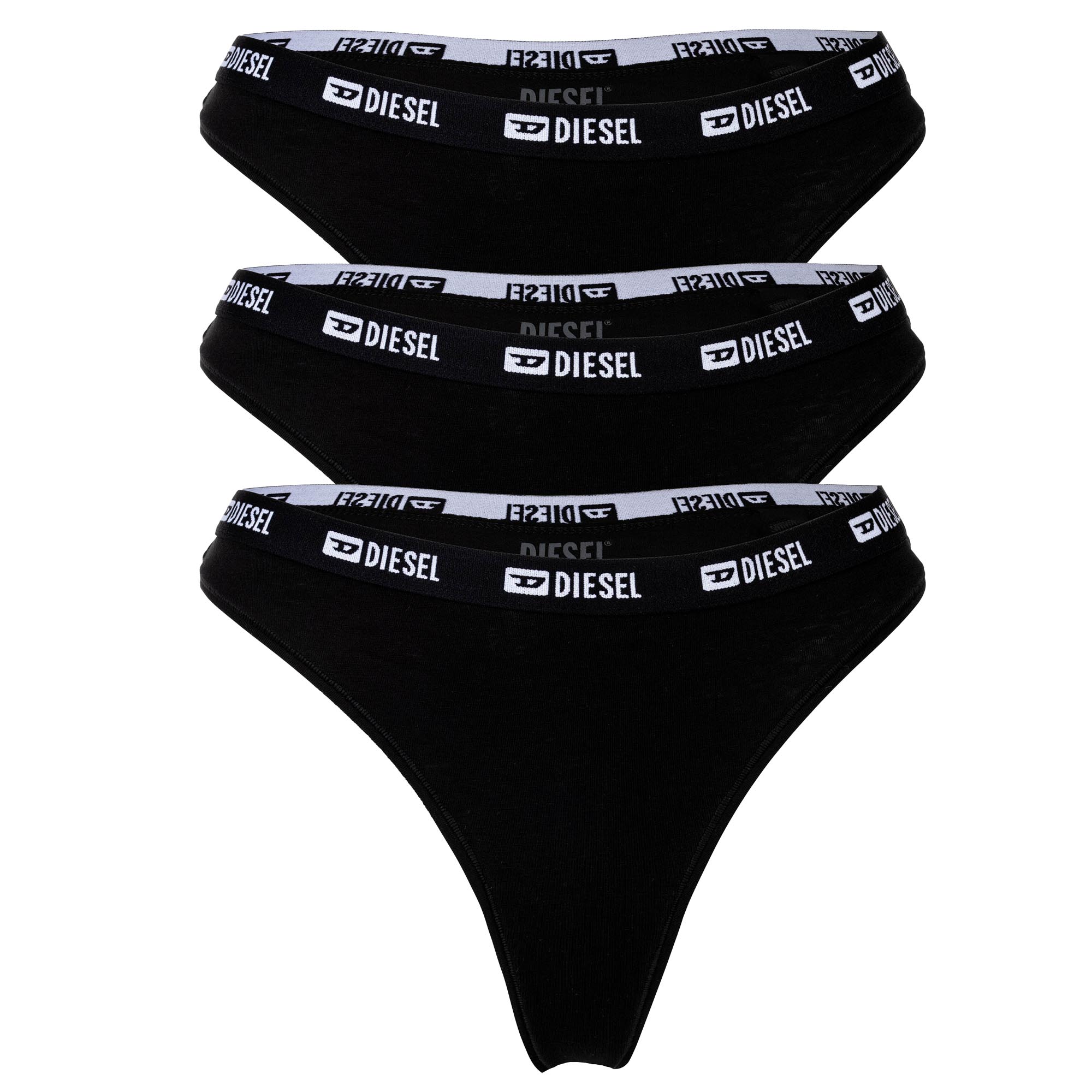 DIESEL Damen Strings, 3er Pack - STARS-D-BOX, Cotton Stretch, Logobund