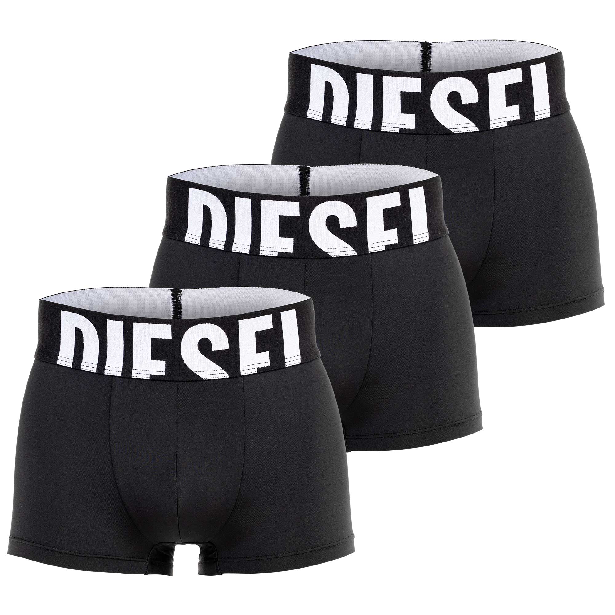DIESEL Herren Boxershorts, 3er Pack - DAMIEN-D-POP 55, Boxer Briefs, Retro-Pants, Big Logo, Mikrofaser