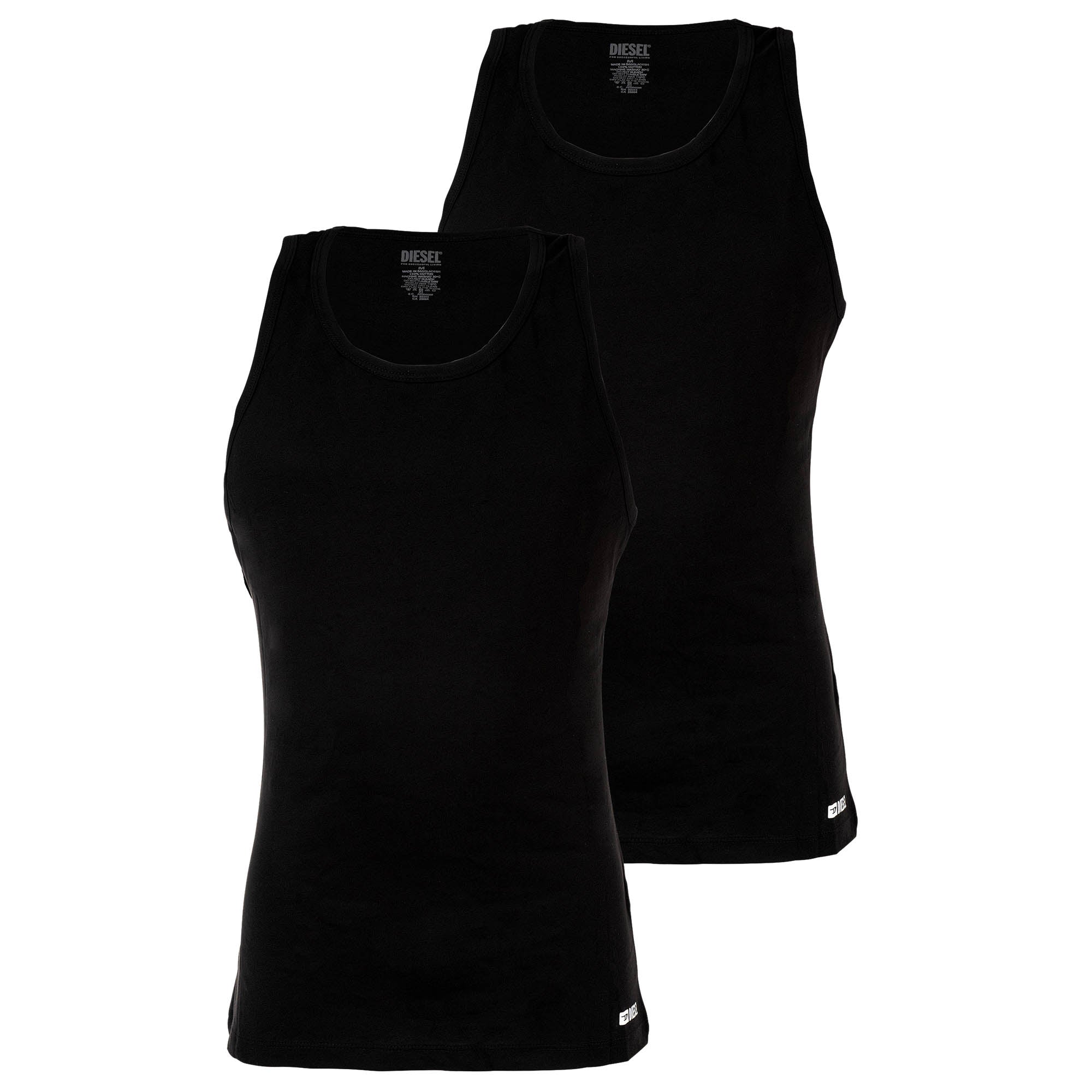 DIESEL Herren Unterhemden, 2er Pack - WALTY-D-BOX, Tanktop, ärmellos, Baumwolle