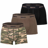 DIESEL Herren Boxershorts, 3er Pack - DAMIEN-UTLT, Cotton Stretch, uni/gemustert