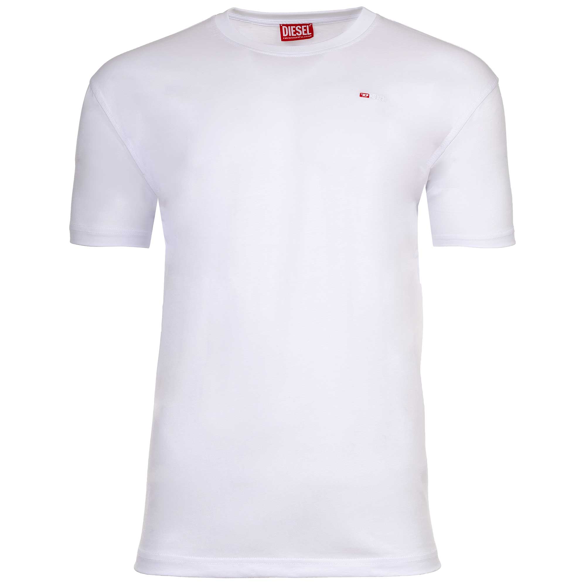 DIESEL Herren T-Shirt - T-NORM-MICRODIV, Rundhals, Baumwolle, einfarbig