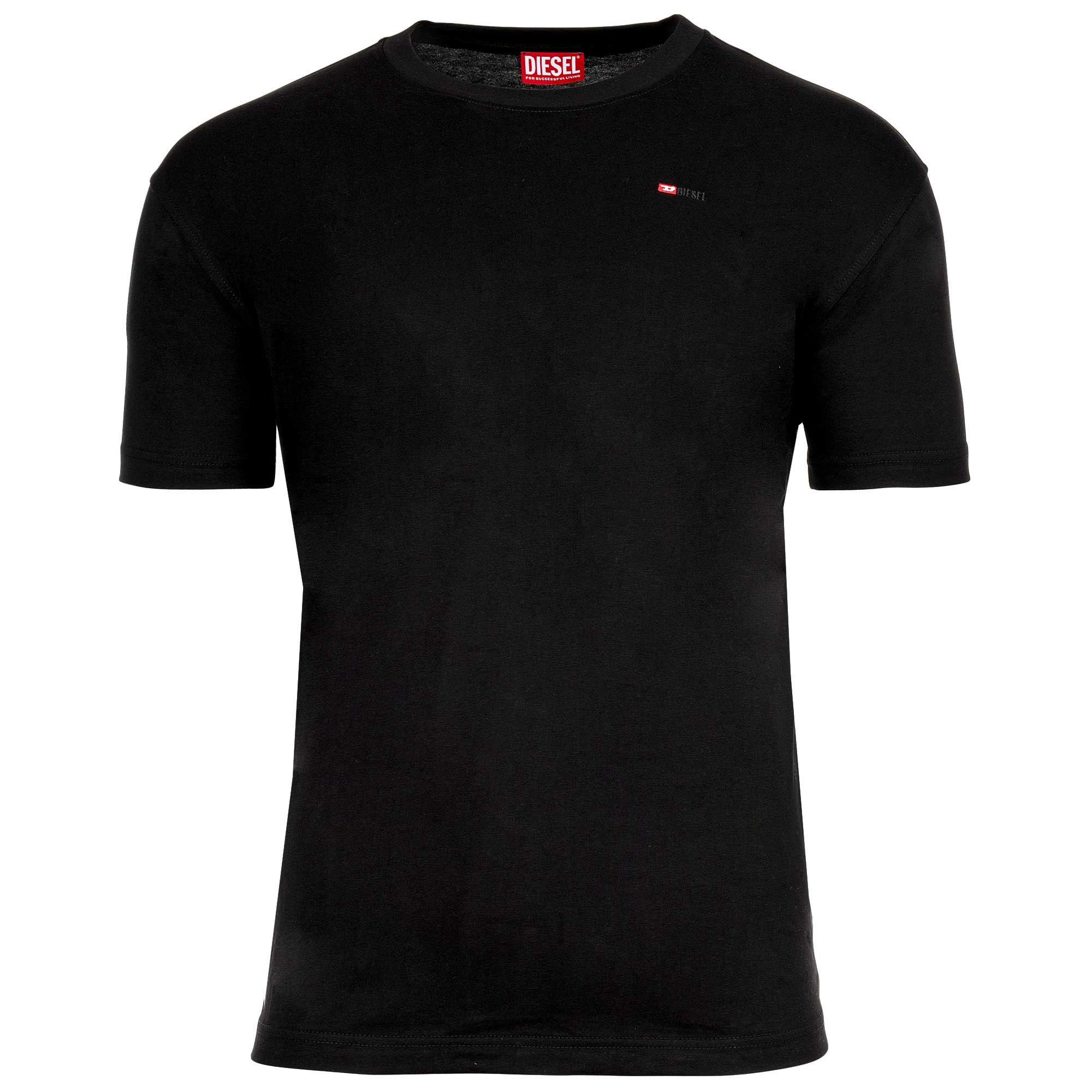 DIESEL Herren T-Shirt - T-NORM-MICRODIV, Rundhals, Baumwolle, einfarbig