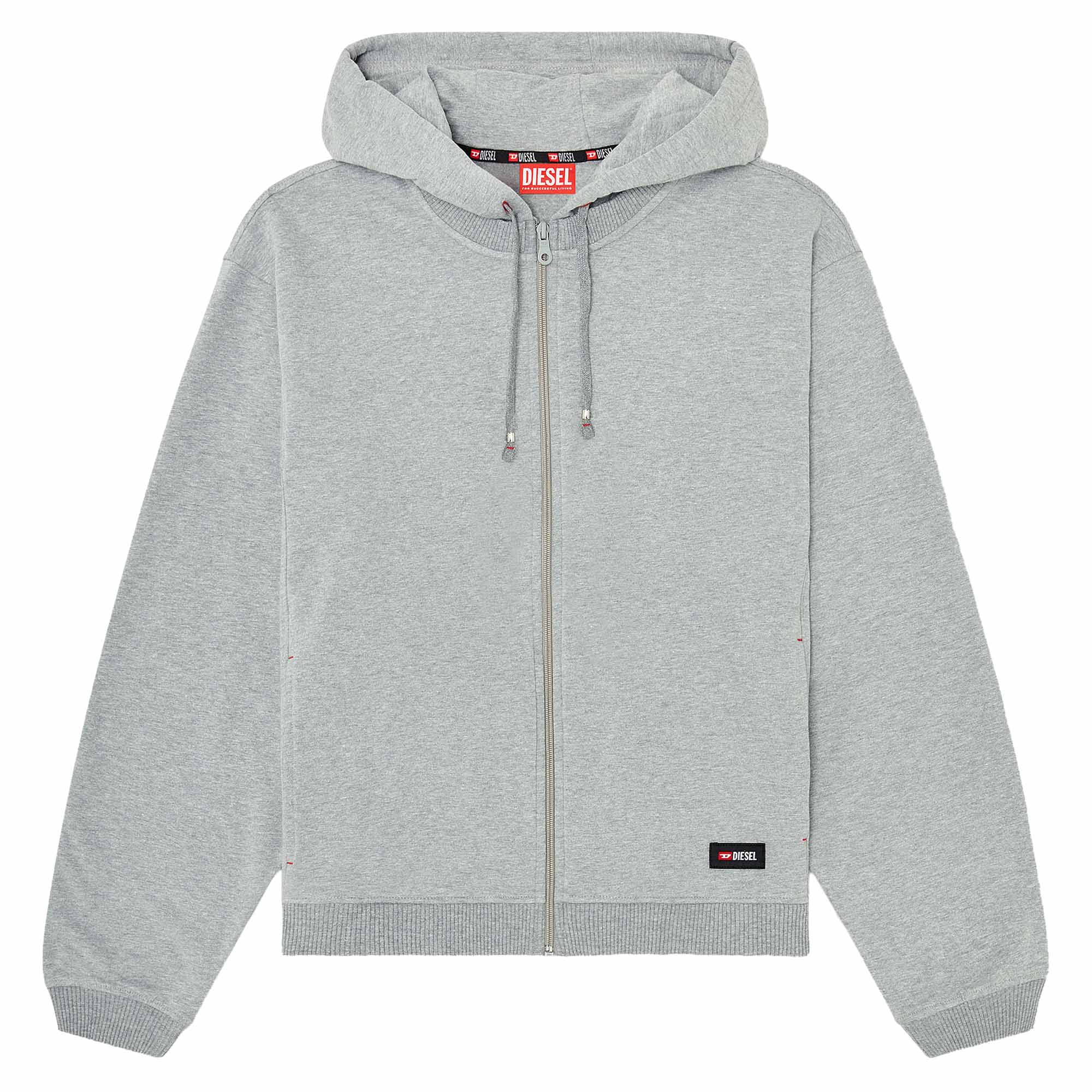 DIESEL Herren Sweatjacke mit Kapuze - JOY-D-CORE, Baumwolle, einfarbig