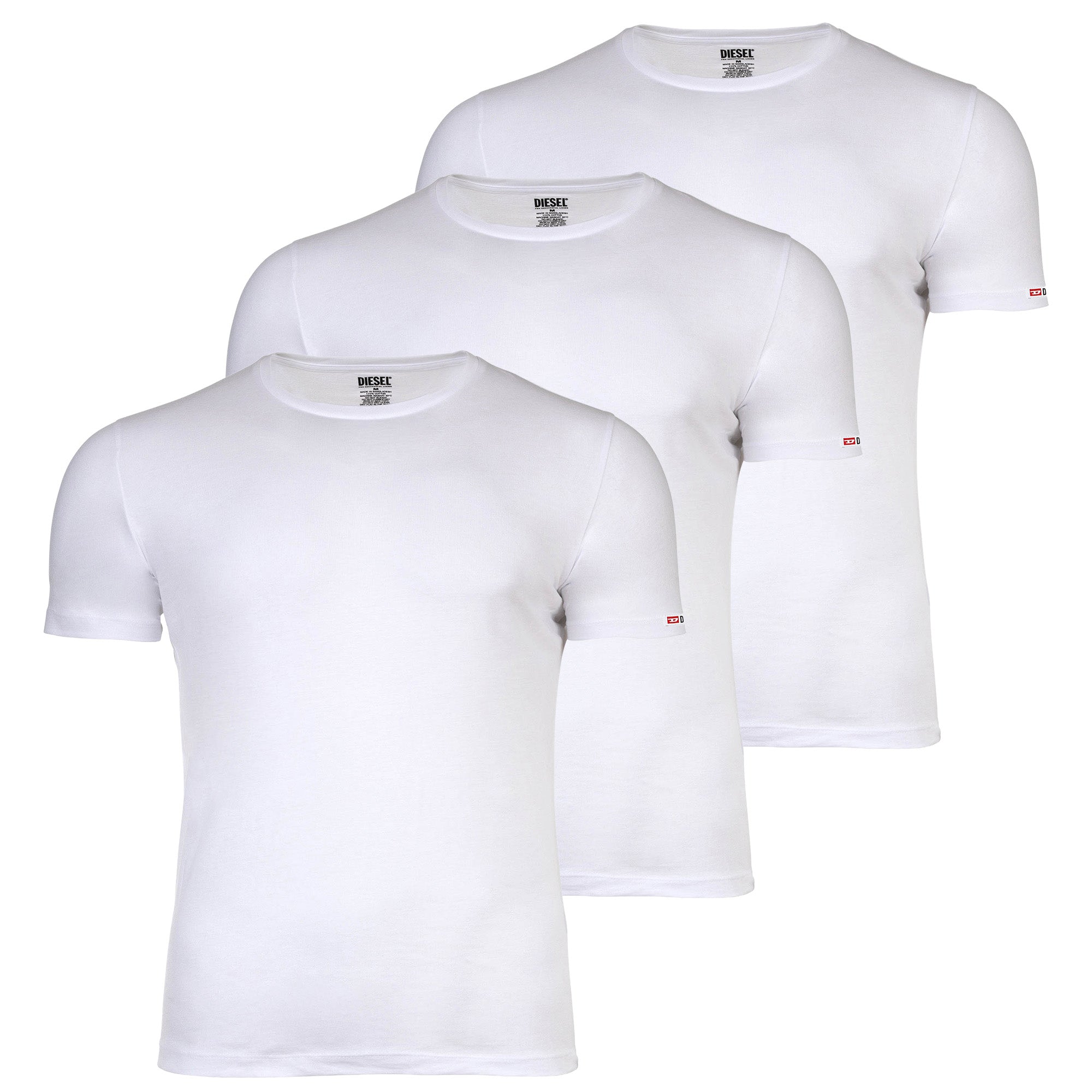 DIESEL Herren T-Shirt, 3er Pack - RANDAL-D-CORE, Unterhemd, Rundhals, kurzarm, Baumwolle