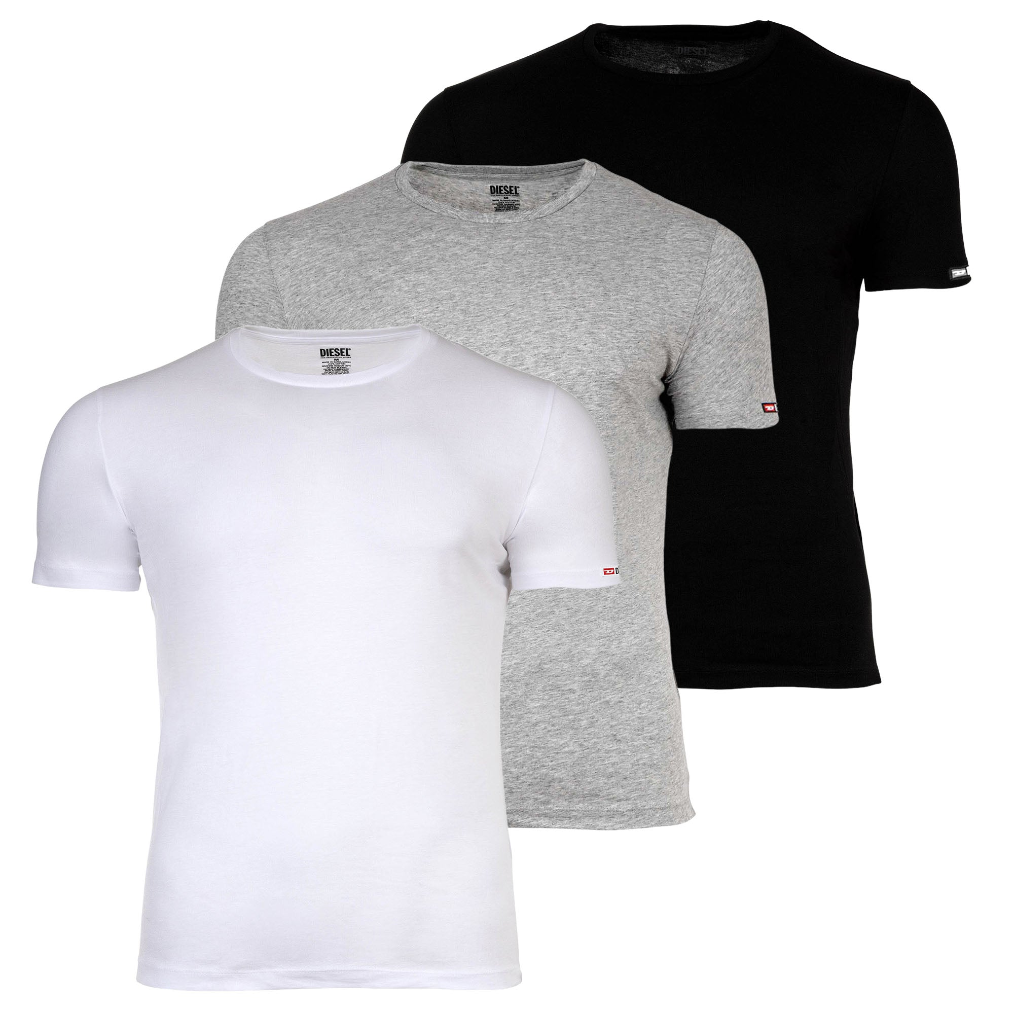 DIESEL Herren T-Shirt, 3er Pack - RANDAL-D-CORE, Unterhemd, Rundhals, kurzarm, Baumwolle