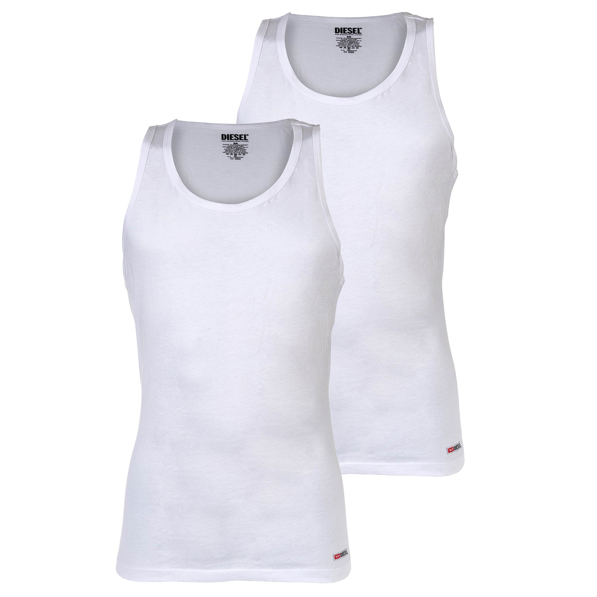 DIESEL Men Undershirts, 2-pack - WALTY-D-CORE, tank top, sleeveless, cotton