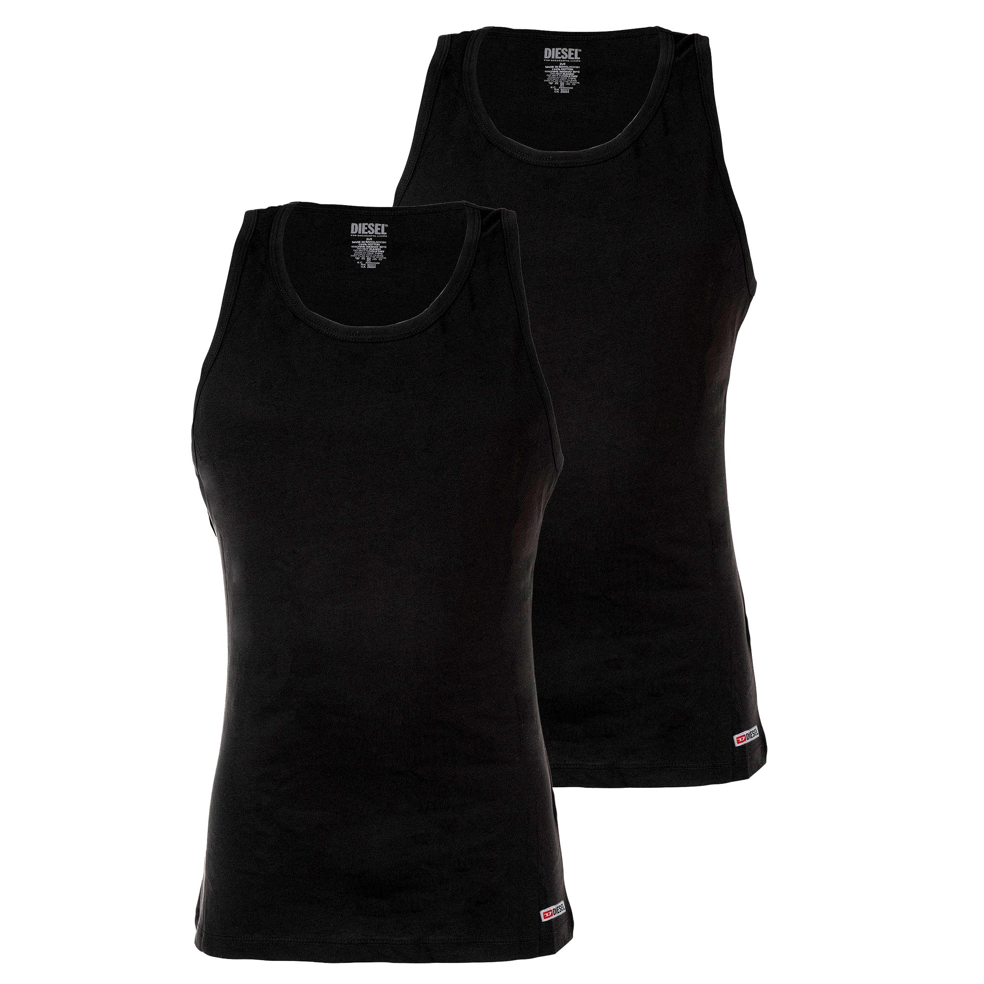 DIESEL Herren Unterhemden, 2er Pack - WALTY-D-CORE, Tanktop, ärmellos, Baumwolle