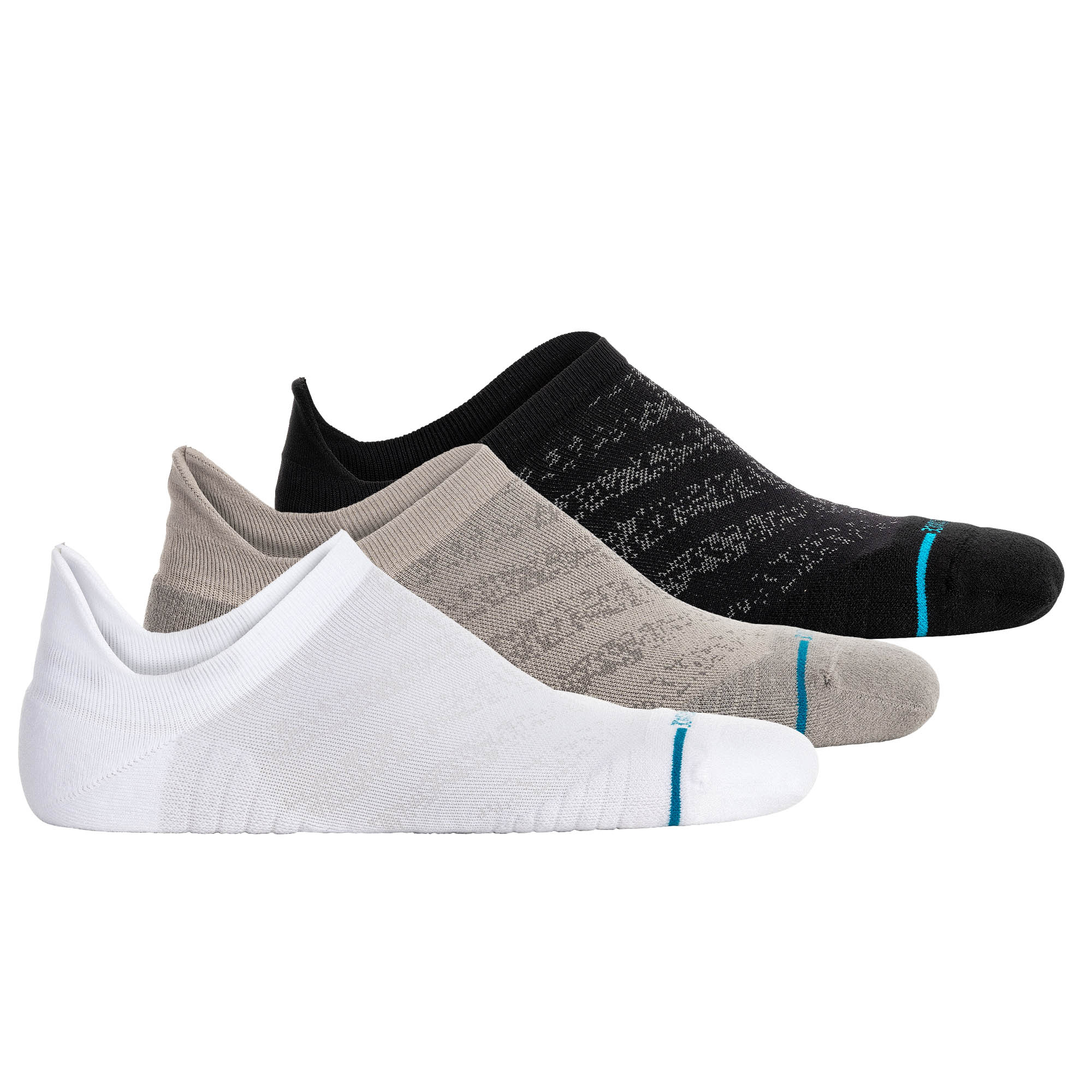 STANCE Unisex Sneakersocken, 3er Pack - Run Light Tab, Logo, Performance Socken